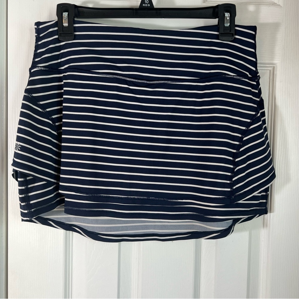 Athleta Navy and White Skort